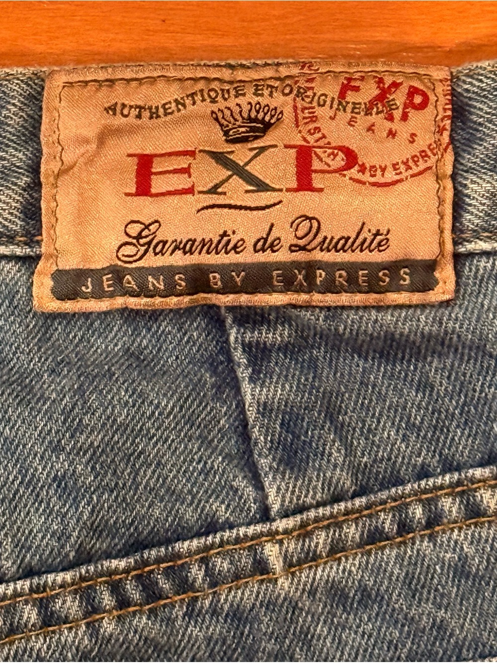 Vintage EXP Express Jeans Womens 13/14 High Rise Mom Jeans Made USA Cotton - Picture 6 of 15